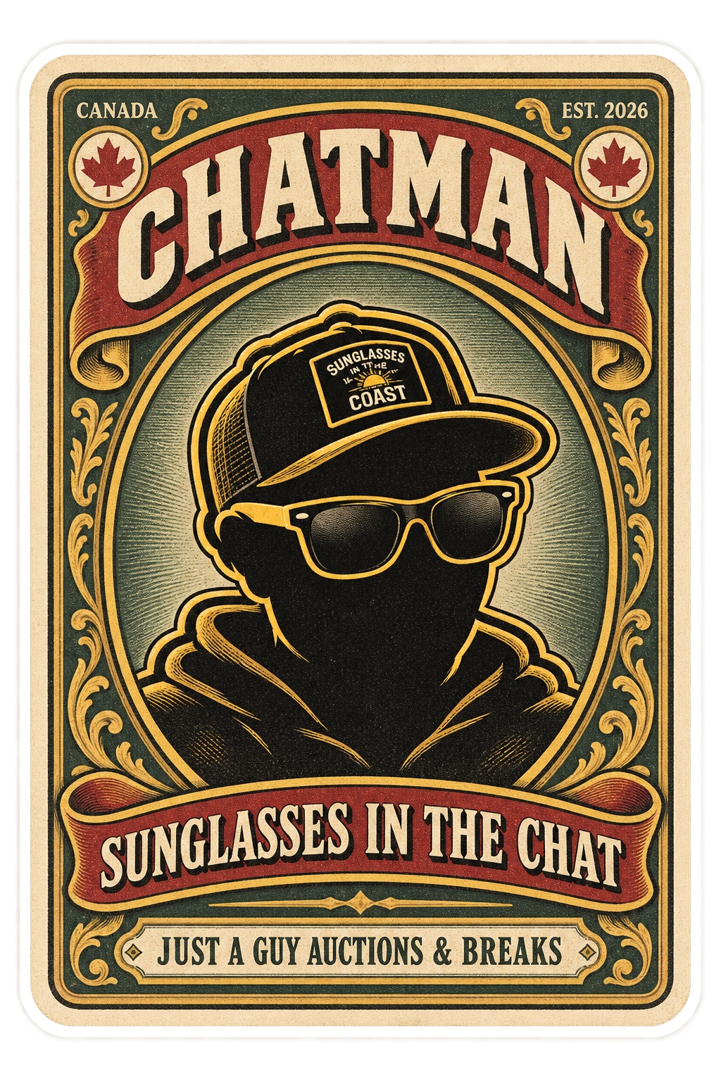 Chatman vintage trading-card artwork